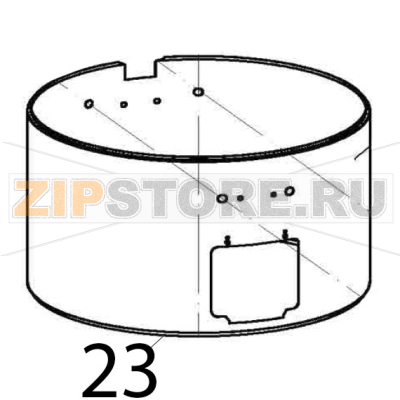 Housing Bartscher CFXB-138-195 Housing Bartscher CFXB-138-195Запчасть на деталировке под номером: 23