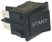 BLACK BIPOLAR SWITCH 16A 250V