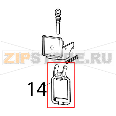 Push handle Ugolini Arctic Compact 8/4 Push handle Ugolini Arctic Compact 8/4Запчасть на деталировке под номером: 14