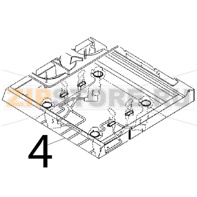Piano comp. gas 700 Angelo Po 1G1FA0G Piano comp. gas 700 Angelo Po 1G1FA0GЗапчасть на деталировке под номером: 4