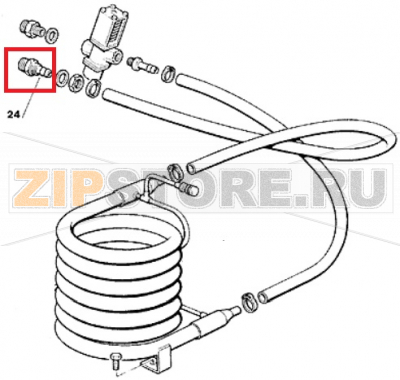 Wasserabflusschlauch Scotsman MF 36 Wasserabflusschlauch Scotsman MF 36Запчасть на сборочном чертеже под номером: 24Название запчасти Scotsman на немецком&nbsp;языке: Wasserabflusschlauch Scotsman MF 36
