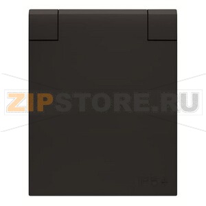 Розетка 10/16 А, 250 В, IP54, чёрная ABB 2CLA328800A1501 