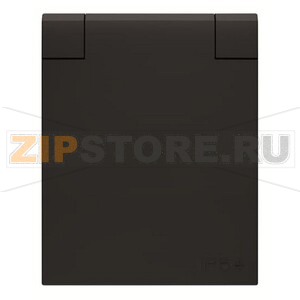 Розетка 10/16 А, 250 В, IP54, чёрная ABB 2CLA328800A1501 