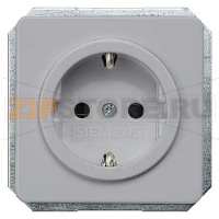 DELTA PROFIL СЕРЕБРЯНЫЙ РОЗЕТКА SCHUKO 10A DC/16А AC 250В C ЗАЩИТНЫМ КОНТАКТОМ C ЗАЩИТНЫМИ ШТОРКАМИ C БЕЗРЕЗЬБОВЫМИ КОНТАКТНЫМИ ЗАЖИМАМИ ЭЛ.-МЕХАНИЧ. ЧАСТЬ Siemens 5UB1468