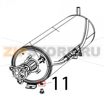 Or tappo boiler Silanos NE1300 Or tappo boiler Silanos NE1300Запчасть на деталировке под номером: 11