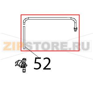 Tubo esterno umidita and raccordo inox saldato Unox XVC 504 Tubo esterno umidita and raccordo inox saldato Unox XVC 504Запчасть на деталировке под номером: 52