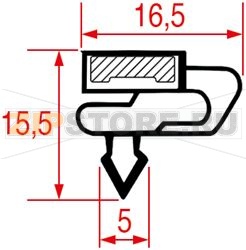 SNAP-IN GASKET 1340x595 mm 