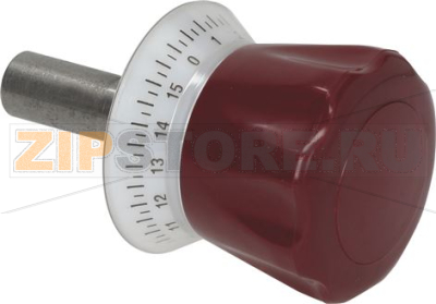 RED TIMER KNOB ø 18x66 mm 