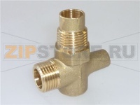 RACCORDO A T IN OTTONE 1/2x1/2x1/4