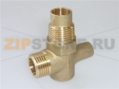 RACCORDO A T IN OTTONE 1/2x1/2x1/4 