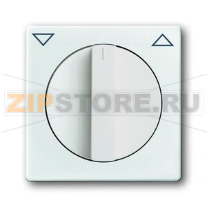 Накладка для выключателя жалюзи, альпийский белый ABB 837.01 