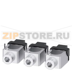 wire connector with control wire voltage tap-off 3 units accessory for: 3VA6 150/250 Siemens 3VA9243-0JG12 