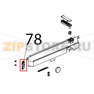 Staffa spingivetro interno Unox XVC 1005P Staffa spingivetro interno Unox XVC 1005PЗапчасть на деталировке под номером: 78