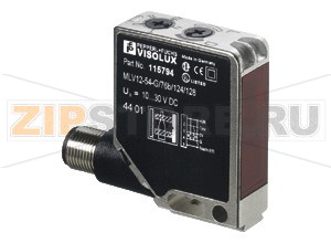 Рефлекторный датчик Retroreflective sensor MLV12-54-G-7134 Pepperl+Fuchs Описание оборудованияRetroreflective sensor for glass detection, small design, 5.6&nbspm detection range, red light, light/dark on, PNP output, external Teach-In, M12 plug
