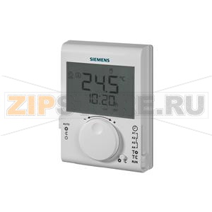 RDJ100 - Room thermostat with 24-hour time switch and large LCD Siemens RDJ100 