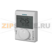 RDJ100 - Room thermostat with 24-hour time switch and large LCD Siemens RDJ100