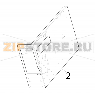 Center section Intermec PD41 Center section Intermec PD41Запчасть на деталировке под номером: 2Название запчасти на английском языке: Center section Intermec PD41.