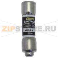 Предохранитель, 4 A, AC 600 В, 200 кА, 10x38 мм, CC, UL, быстродействующий Eaton CLASS CC FAST AC