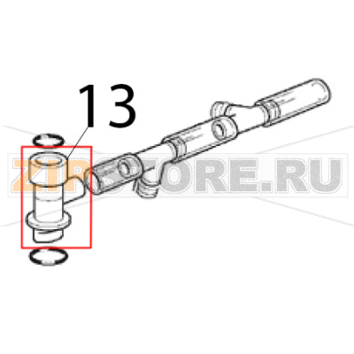 Spritzwelle Scotsman EC 126 AS Spritzwelle Scotsman EC 126 ASЗапчасть на деталировке под номером: 13