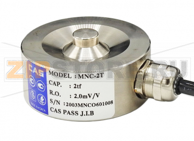 Тензодатчик CAS MNC-2t Тензометрический датчик веса CAS MNC-2T "шайба"НПВ 2000кг, нержавеющая сталь, маленькие размеры, класс защиты IP67