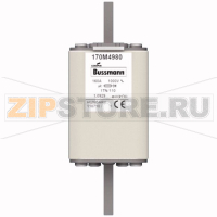 Предохранитель, 160 A, AC 1000 В, 150 кА, 1, 51x69x138 мм, aR, DIN, IEC Eaton FUSE 160A 1000V 1