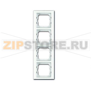 Рамка четырехместная, белое стекло ABB 2CKA001754A4440 