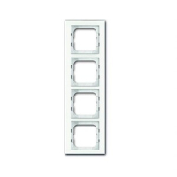 Рамка четырехместная, белое стекло ABB 2CKA001754A4440