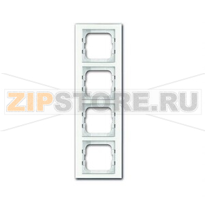 Рамка четырехместная, белое стекло ABB 2CKA001754A4440 