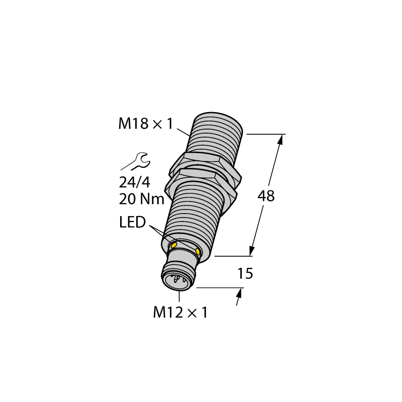 Датчик ультразвуковой Turck RU20U-M18M-UP8X2-H1151 