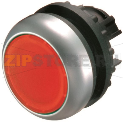 Головка кнопки с подсветкой, красная, изменение ф-ии с/без фиксации Eaton M22-DRL-R 