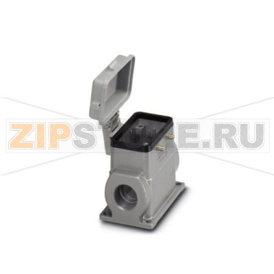 Приборный корпус HEAVYCON B 10 Phoenix Contact HC-B 10-SFQD-74/O2M25 крепление двумя защелками, высота 74 мм, с опорами 2 x M25, с крышкой.Минимальный заказ: 10 шт.Упаковка: 10 шт.