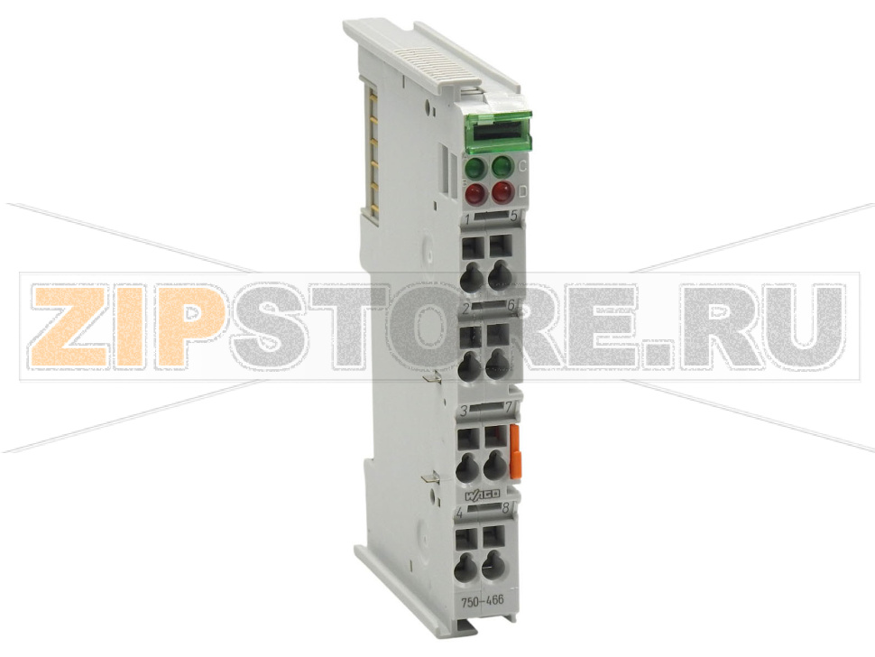 2 аналоговых ввода; 4 – 20 мА; Несимметричный; светло-серые Wago 750-466 