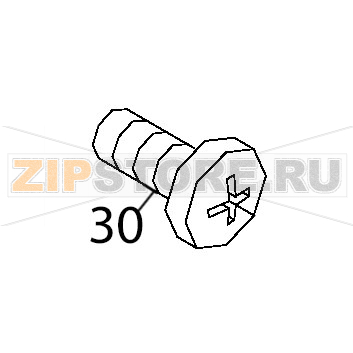 Countersunk bolt M4X8 A304 Fagor FI-48 Countersunk bolt M4X8 A304 Fagor FI-48Запчасть на деталировке под номером: 30Название запчасти Fagor на английском языке: Countersunk bolt M4X8 A304 FI-48.