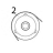 Kit pulley for ribbon take up and media take up Zebra 96XiIII Plus