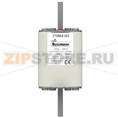 Предохранитель, 350 A, AC 690 В, 200 кА, DIN 1, 52x66x135 мм, gR, DIN, IEC Eaton FUSE 350A 690V 