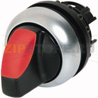 Головка переключателя, пластик, черная: 1 шт Eaton M22-WLK3-R