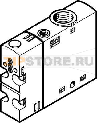 Распределитель базовый Festo CPE18-P1-3GL-1/4 