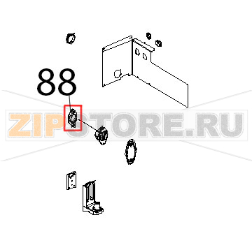 Coperchio scrocco maniglia Unox XBC 815G Coperchio scrocco maniglia Unox XBC 815GЗапчасть на деталировке под номером: 88