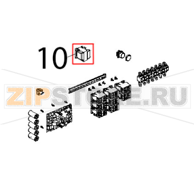 Trasformatore 230 V, 12 V, 60 VA Unox XBC 905 Trasformatore 230 V, 12 V, 60 VA Unox XBC 905Запчасть на деталировке под номером: 10