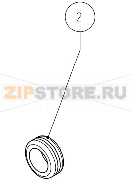 Passacavo gomma O25 foro O16 Imesa LM 14                  Passacavo gomma O25 foro O16 Imesa LM 14Запчасть на сборочном чертеже под номером: 2Название запчасти на итальянском языке: Passacavo gomma O25 foro O16 Imesa LM 14