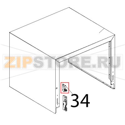 Microinterruttore porta MF09 16 A Unox XF 130 Microinterruttore porta MF09 16 A Unox XF 130Запчасть на деталировке под номером: 34