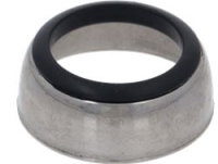 Stainless steel cap with gasket for