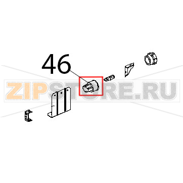 Porta lampada per lampada alogena Unox XF 193 Porta lampada per lampada alogena Unox XF 193Запчасть на деталировке под номером: 46