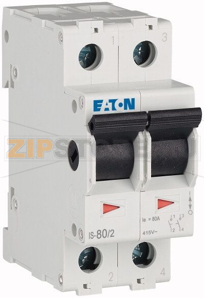 Выключатель нагрузки, 80А, 2 полюса Eaton IS-80/2 