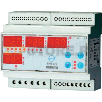 Анализатор качества электроэнергии 230 В/AC, 1 фаза, 3 фазы Entes EPM-07S-DIN 
