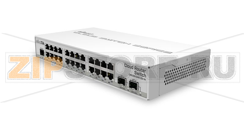 Коммутатор управляемый, настольный MikroTik CRS326-24G-2S+IN 