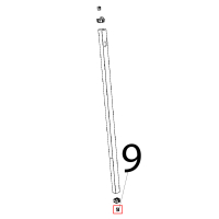 Boccola scanalata perno porta Unox XBC 1005E