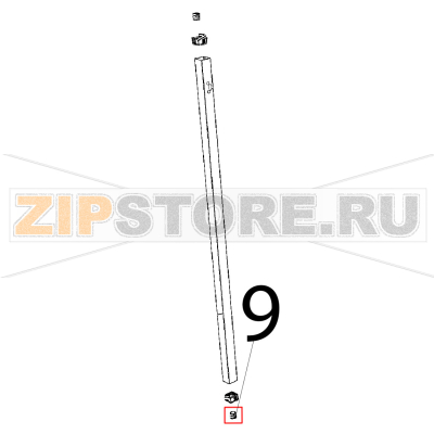 Boccola scanalata perno porta Unox XBC 1005E Boccola scanalata perno porta Unox XBC 1005EЗапчасть на деталировке под номером: 9