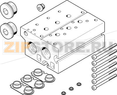 Плита для блочного монтажа Festo VABM-B10-30E-G34-9-P3 