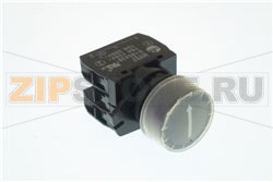 Drucktaster Einbaumass  22mm schwarz 1NC 